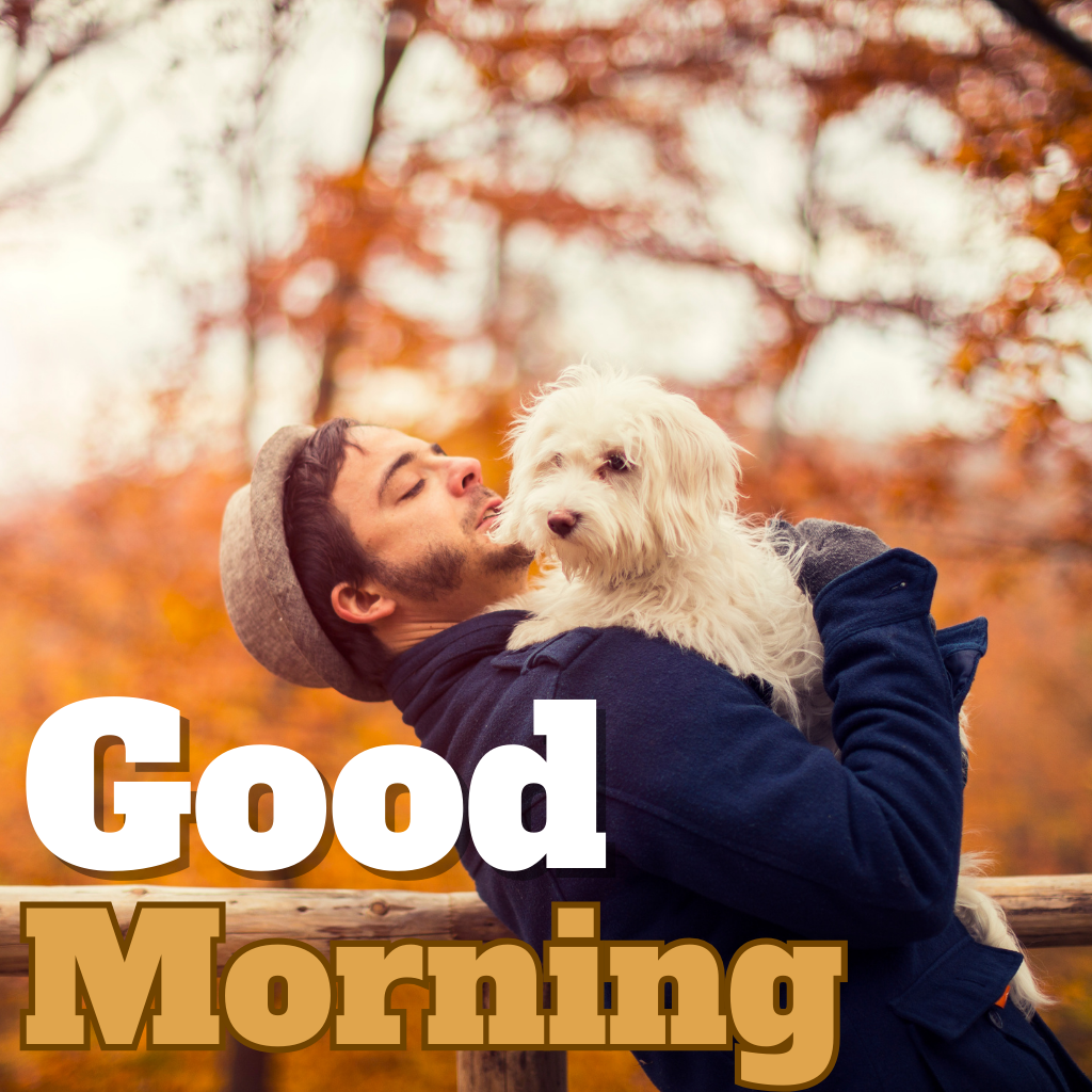 For Dog Lovers: Good mornings are better with furry friends! This delightful image featuring an irresistibly cute dog is tailor-made for dog lovers. Share the love and warmth of a loyal companion to kick start their day.